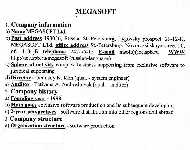 Short information about 'MEGASOFT' company.