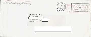 One of envelopes.